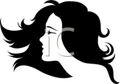 236x165 Flowing Hair Silhouette