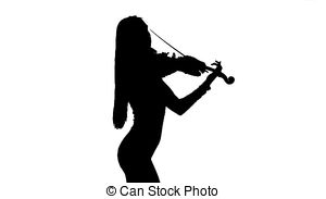 300x183 Girl Playing On Flute. Silhouette On White Background, Slow