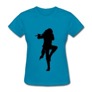 190x190 Flute Player Silhouette By Instrumentees Spreadshirt
