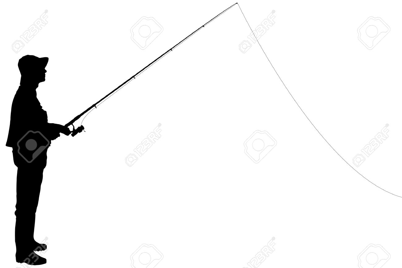 1300x866 Fishing Rod Clipart Boat Silhouette