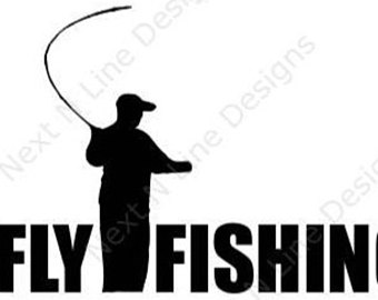 340x270 Fly Fishing Decal Etsy