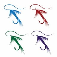 190x190 Trout With Lure And Fisherman Silhouette Premium Clipart