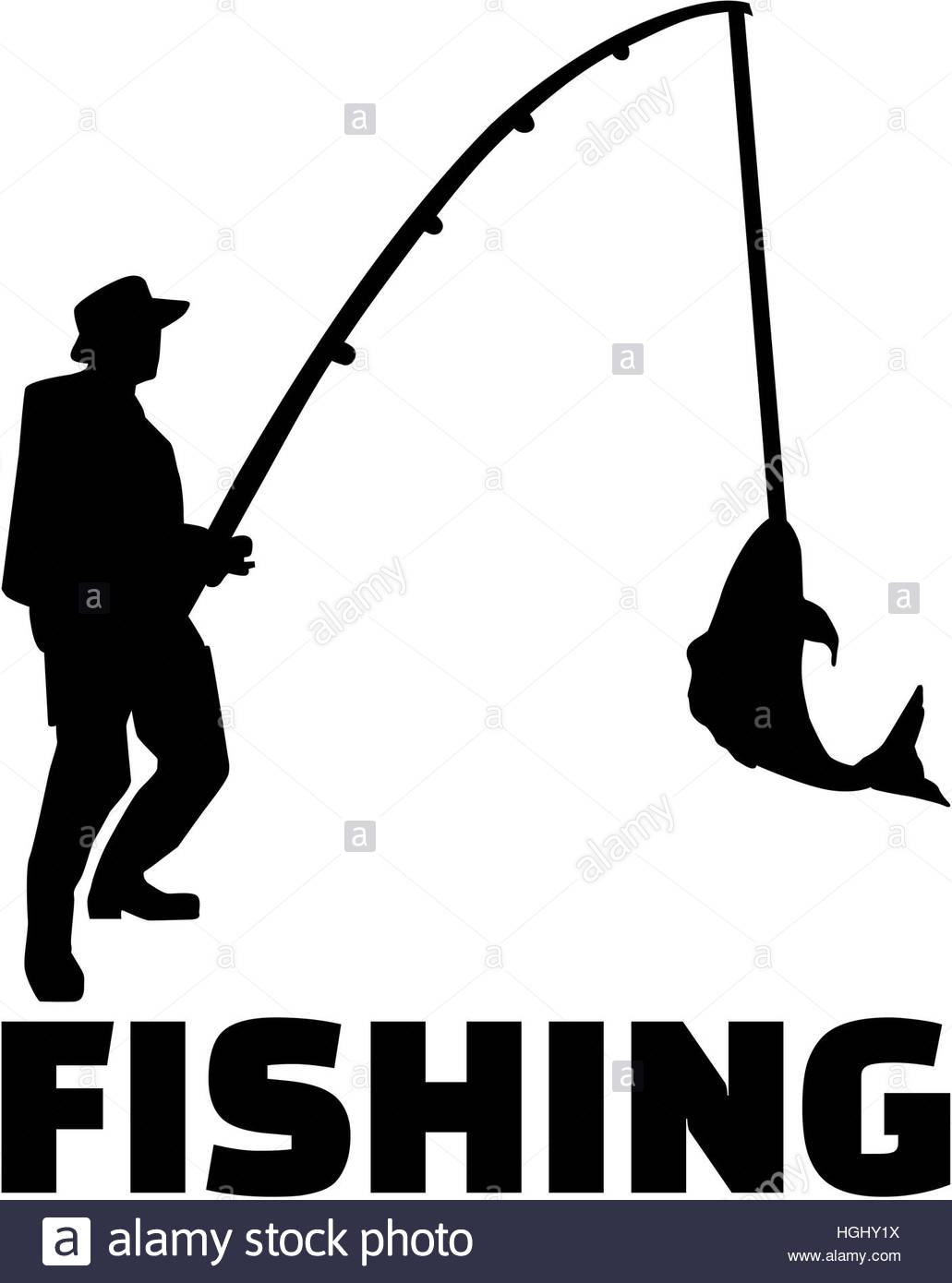 1031x1390 Silhouette Of Man Fishing Black And White Stock Photos Amp Images