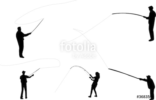 500x319 Fishing Silhouettes Stock Image And Royalty Free Vector Files