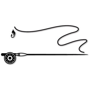 300x300 Fishing Rod Silhouette