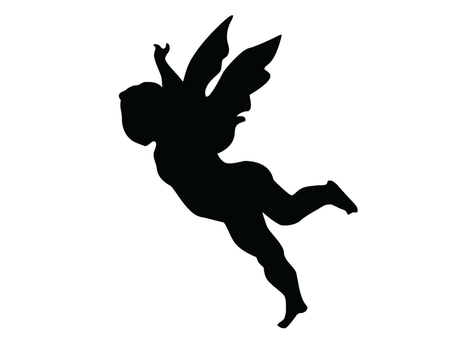 1500x1111 Flying Angel Decal Tribal Angel Sticker Beautiful Angel
