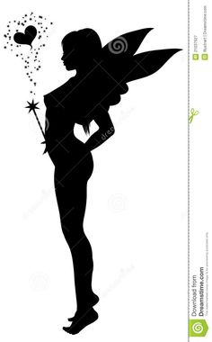 236x380 Flying Angel Silhouette Clipart