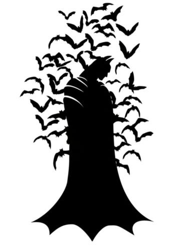 389x500 Flying Bat Stencils. Bat Stencil