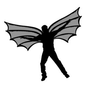 293x300 Flying Vampire Bat Character Royalty Free Stock Image