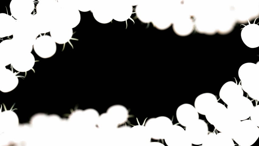 852x480 Group Of Bat Silhouettes Flying Across The Screen Stock Footage