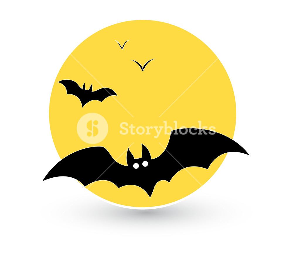 1000x887 Flying Bat Vector Royalty Free Stock Image