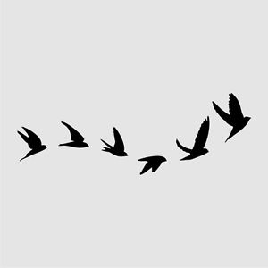 Flying Bird Silhouette Stencils at GetDrawings | Free download