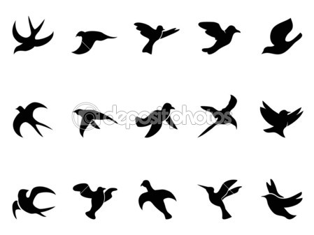 449x337 Flying Bird Silhouette Images. { Birdie Baby Shower