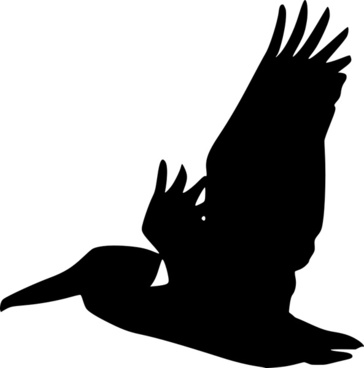 364x368 Flying Bird Silhouette Outline Free Vector Download (12,601 Free