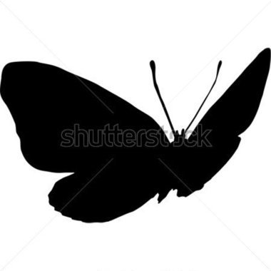 380x380 Coolest Butterfly Silhouette Clip Art Flying Butterfly Silhouette
