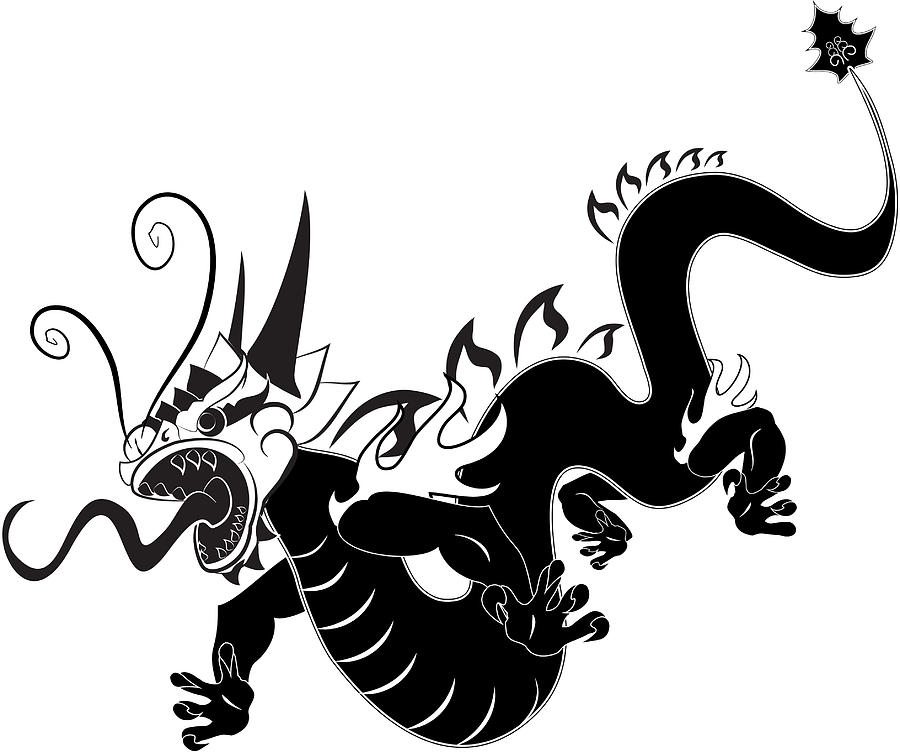 900x752 Flying Dragon Digital Art By Ivan Florentino Ramirez