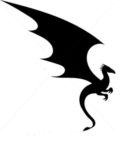 Flying Dragon Silhouette at GetDrawings | Free download