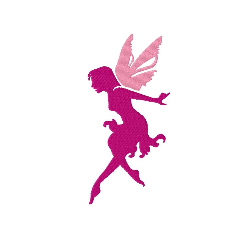 800x800 Flying Fairy Silhouette