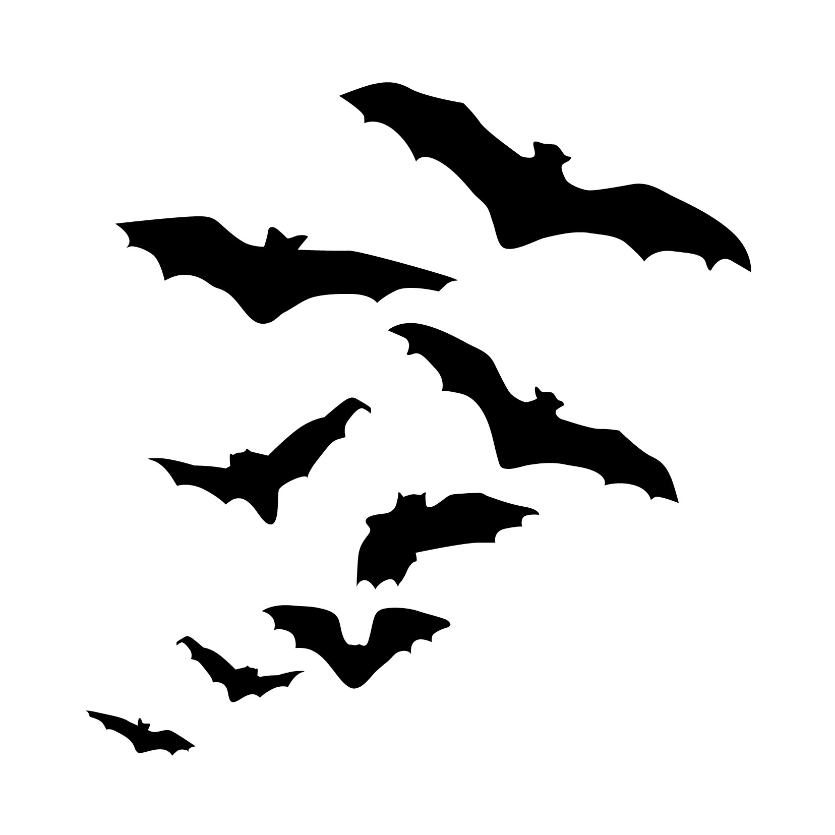 1656x1656 Flying Bats Clipart