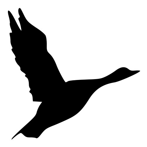 500x500 Flying Goose Bird Die Cut Decal Car Window Wall Bumper Phone