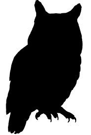 184x274 Owl Silhouette Owl Silhouette Owls Printable Art