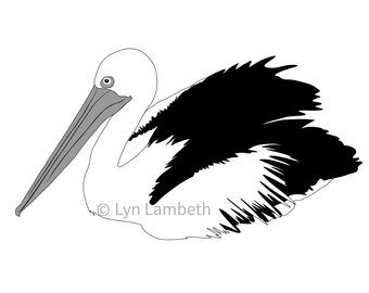 340x270 Pelican Silhouette Etsy