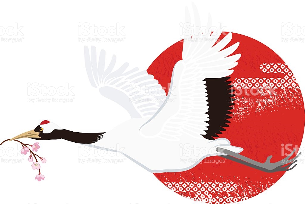 1024x685 Japanese Crane Clipart Flying Crane 3639421
