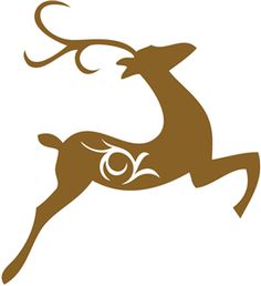 236x258 Christmas Reindeer Silhouette Stocking Patterns