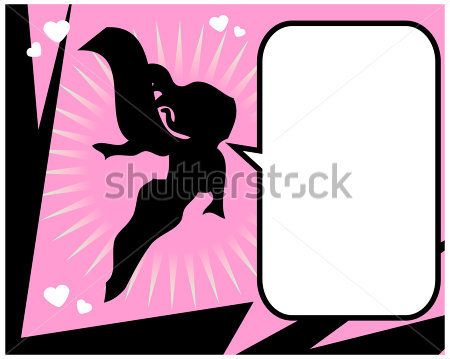 450x359 Flying Superhero Silhouette With Speech Popart Card Or Poster