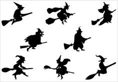 236x165 9 Kind Witch Silhouette Vector Crafts Silhouettes, Shadow