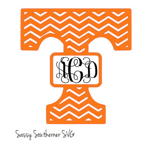 476x457 Monogram Tn Vols Svg Cut File By Sassysouthernersvg On Etsy