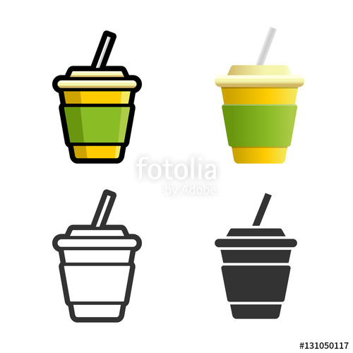 500x500 Cola Carbonated Soft Drink Vector Cartoon, Colored, Contour