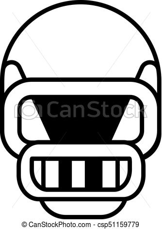 334x470 American Football Helmet Vector Line Icon, Sign, Vectors