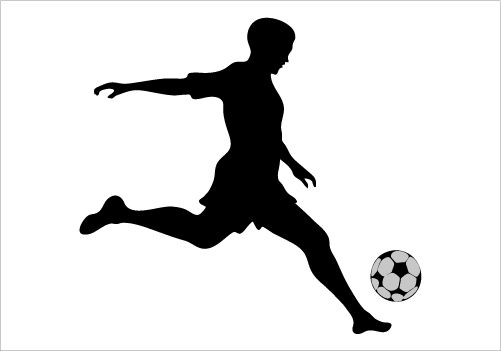 501x352 Soccer Silhouette Graphics Sports Silhouette