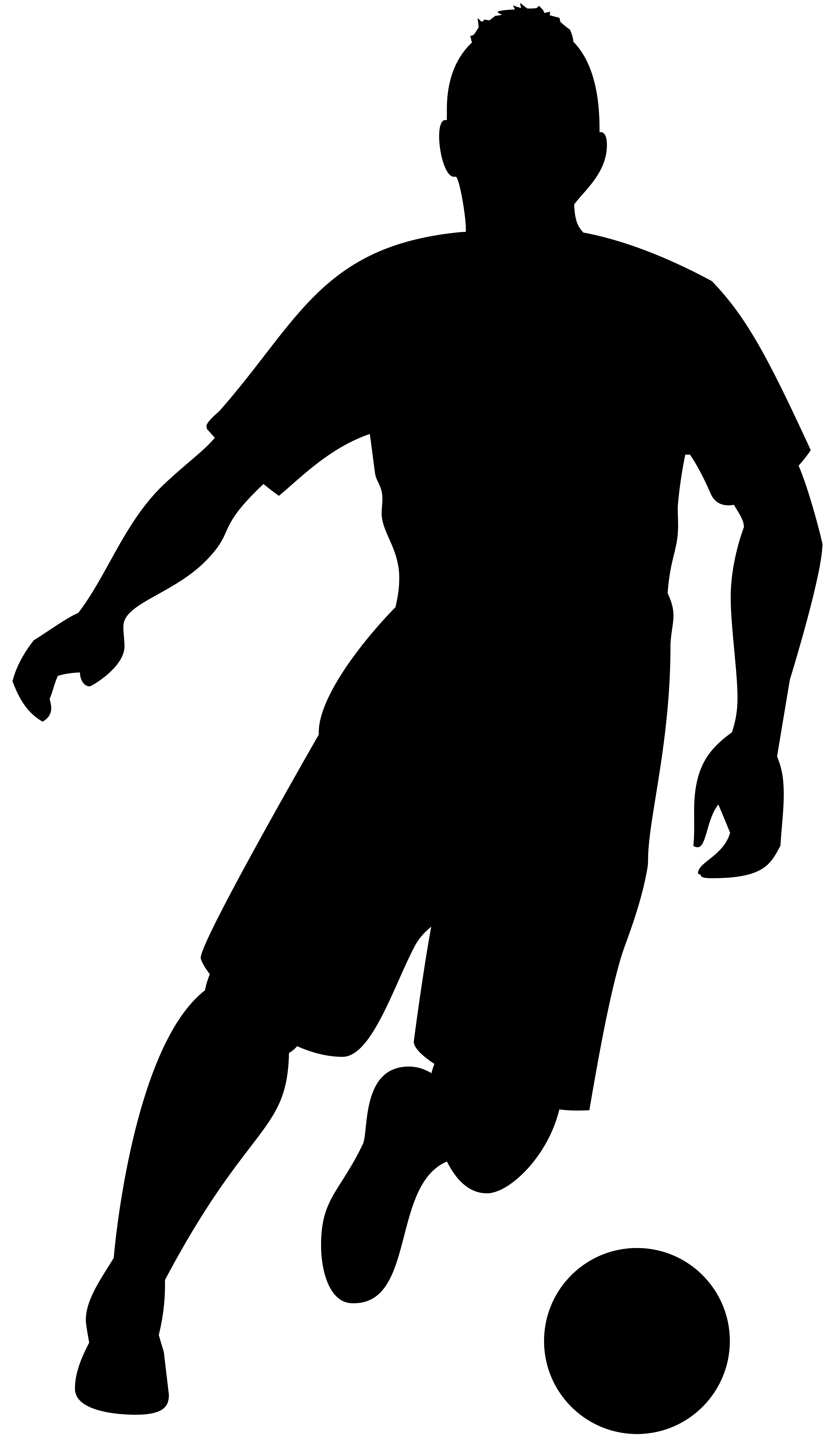 4592x8000 Football Player Silhouette Png Transparent Clip Art Image