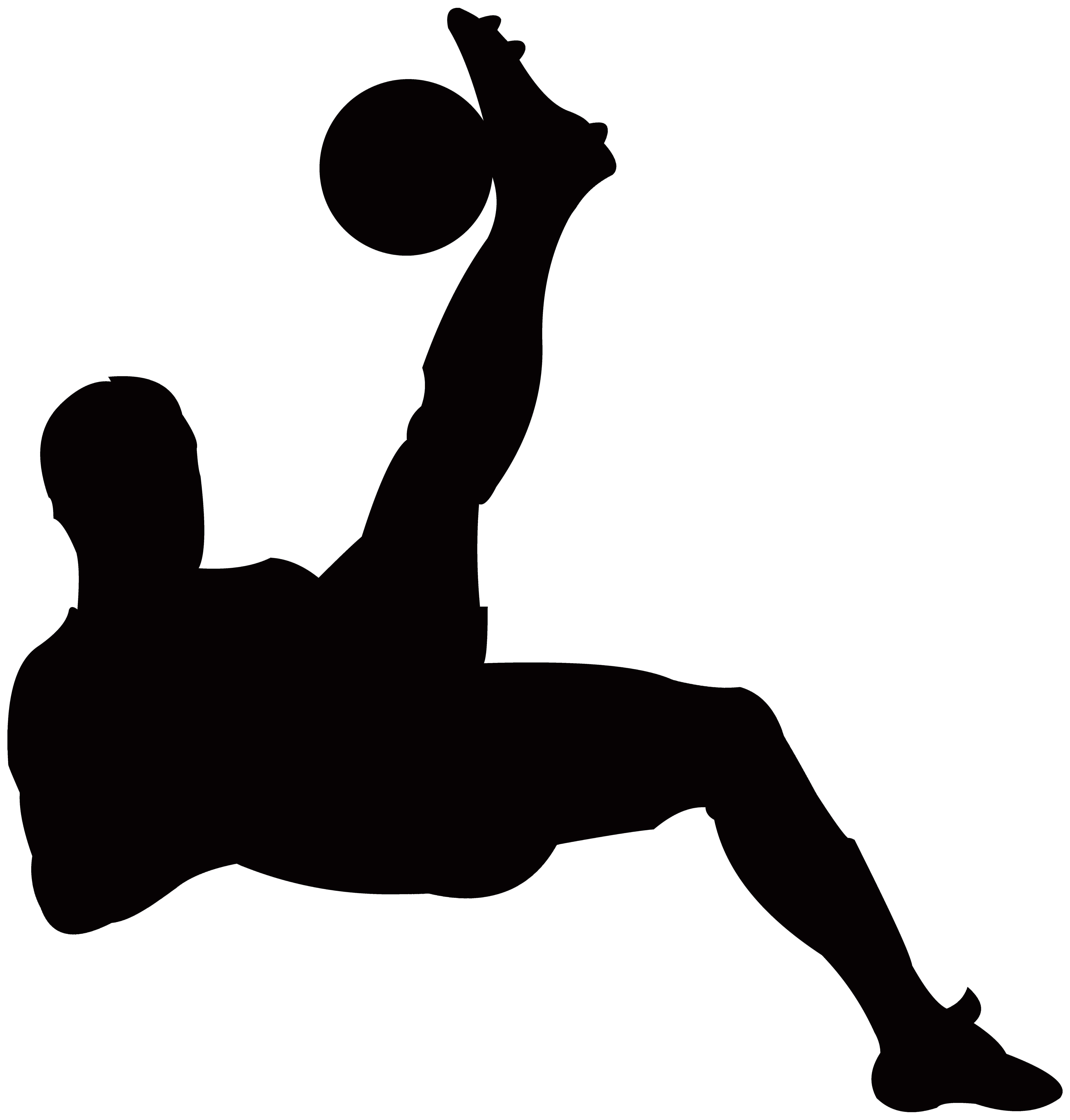 7645x8000 Football Player Silhouette Transparent Png Clip Art Image Gallery