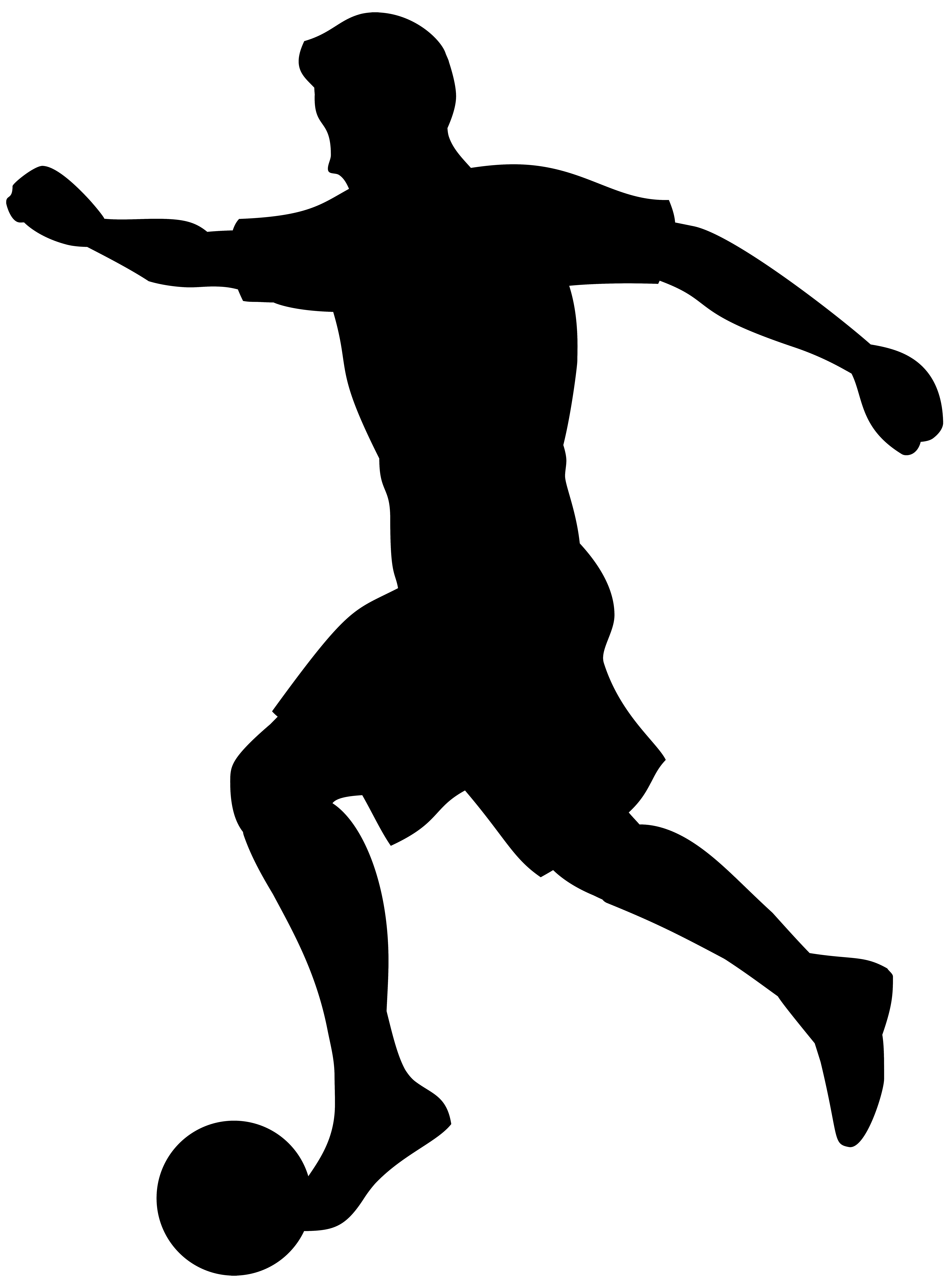 5896x8000 Footballer Silhouette Png Transparent Clip Art Imageu200b Gallery