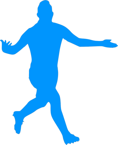 406x500 Football Player Celebrating A Goal Public Domain Vectors