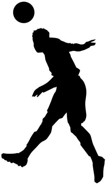 348x600 Footballer Silhouette Png Clip Art Image Sagome Stencyl