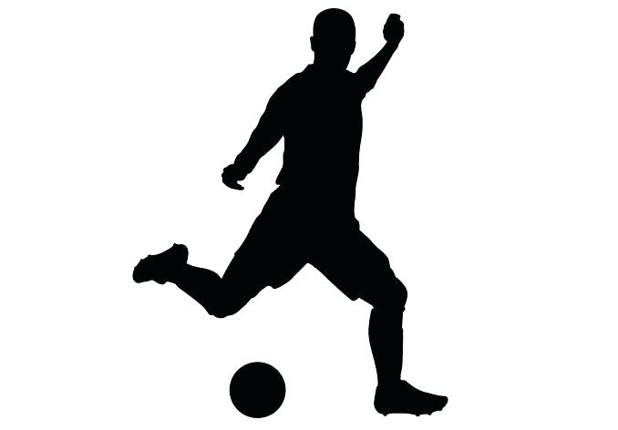 678x472 Football Player Wall Decals As Well As Football Silhouette Wall