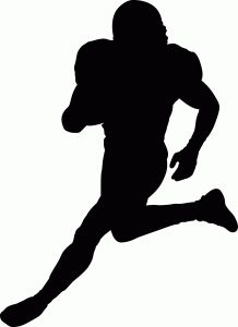 218x300 A Perfect Silhouette Of American Football Player Ideal For Any