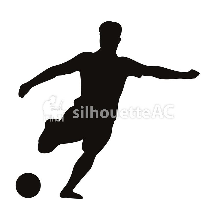 750x750 Free Silhouette Vector Icon, Kick, Football