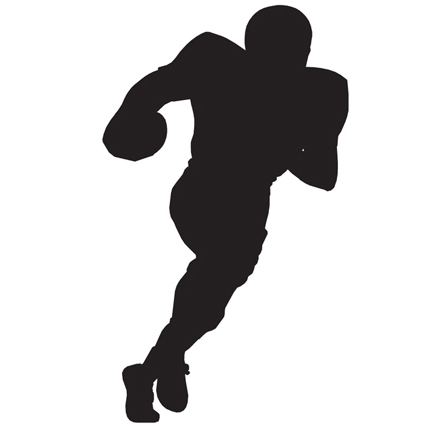 432x432 Flag Football Silhouette Clipart Library