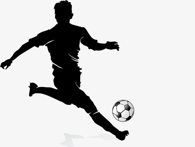 650x491 Football Player Silhouette, Soccer Player, Football, Sketch Png