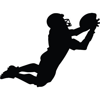 350x350 Football Silhouette Wall Decal By Wallmonkeys Peel