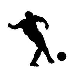 250x250 Football Silhouette Silhouettes Silhouette