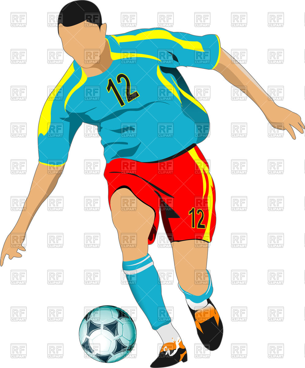 996x1200 Silhouette Of Soccer Player With Ball In Action Royalty Free
