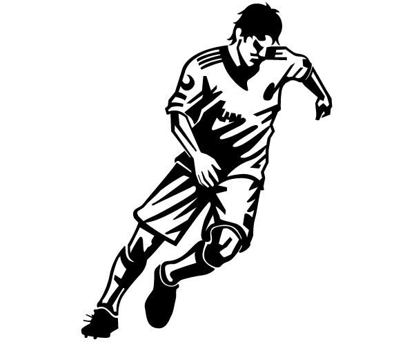 600x495 Soccer Player Vector Image Vector, Free Vector Images
