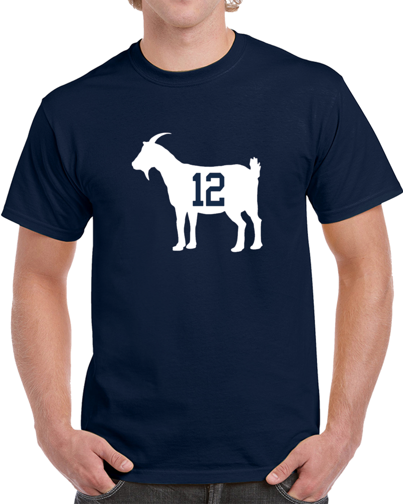801x1001 Brady Goat Silhouette 12 New England Football Team T Shirt