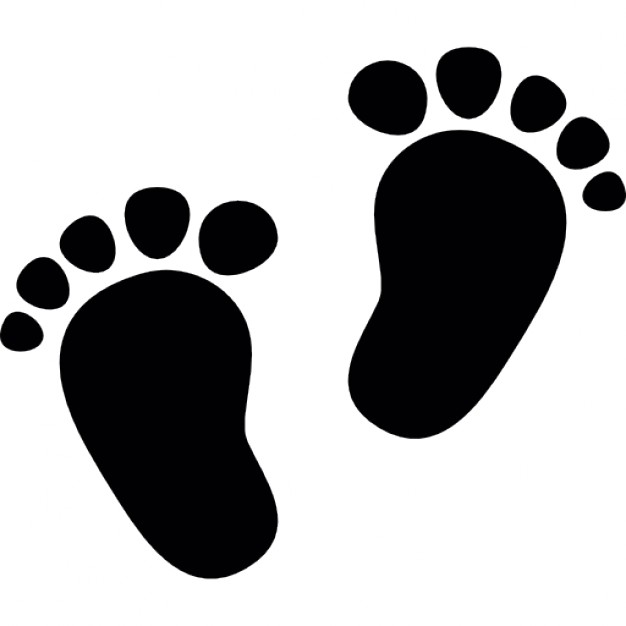 626x626 Human Footprints Couple Icons Free Download